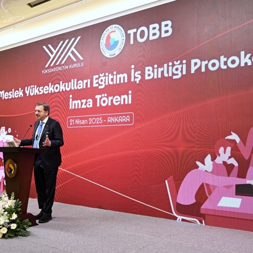 Mesleki eğitimi güçlendirmek için TOBB ve YÖK’ten işbirliği