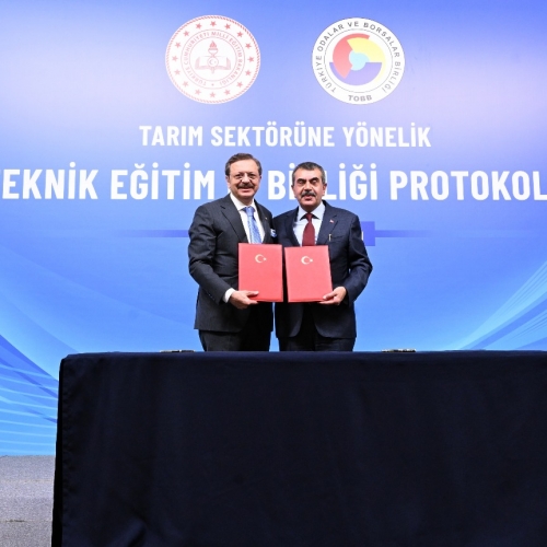 Tarım Sektörüne Yönelik Mesleki Ve Teknik Eğitim Birliği Protokolü İmzalandı